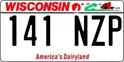 WI license plate 141NZP