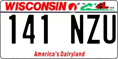 WI license plate 141NZU