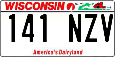 WI license plate 141NZV