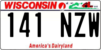 WI license plate 141NZW