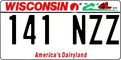WI license plate 141NZZ