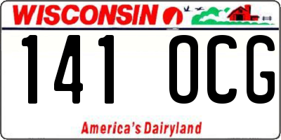 WI license plate 141OCG