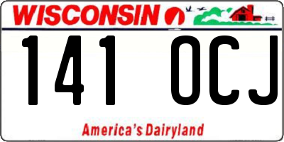 WI license plate 141OCJ