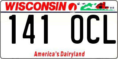 WI license plate 141OCL