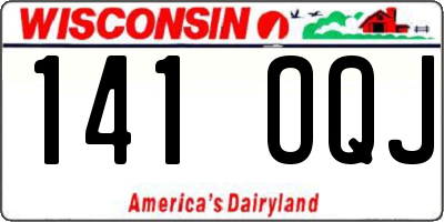 WI license plate 141OQJ