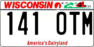 WI license plate 141OTM