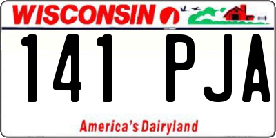 WI license plate 141PJA