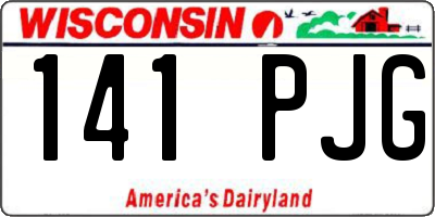 WI license plate 141PJG