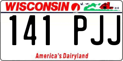 WI license plate 141PJJ