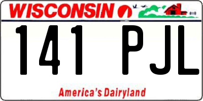 WI license plate 141PJL