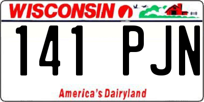 WI license plate 141PJN