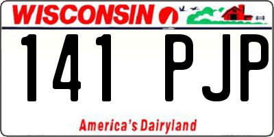 WI license plate 141PJP