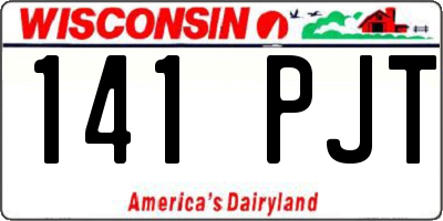 WI license plate 141PJT