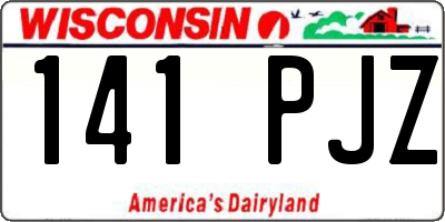 WI license plate 141PJZ