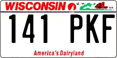 WI license plate 141PKF