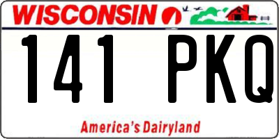 WI license plate 141PKQ