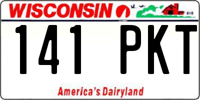 WI license plate 141PKT