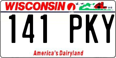 WI license plate 141PKY