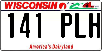 WI license plate 141PLH