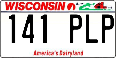 WI license plate 141PLP
