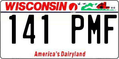 WI license plate 141PMF