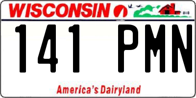 WI license plate 141PMN