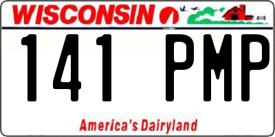 WI license plate 141PMP