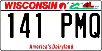 WI license plate 141PMQ