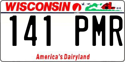 WI license plate 141PMR