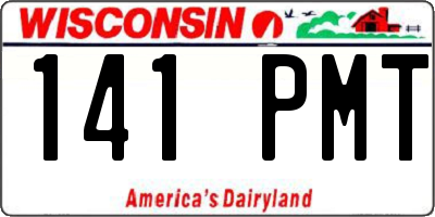 WI license plate 141PMT