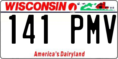 WI license plate 141PMV