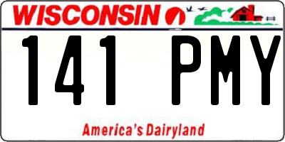 WI license plate 141PMY