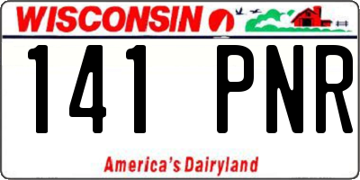 WI license plate 141PNR