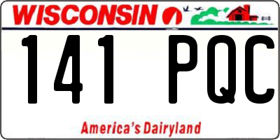 WI license plate 141PQC
