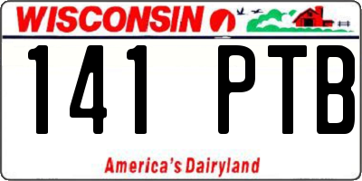 WI license plate 141PTB