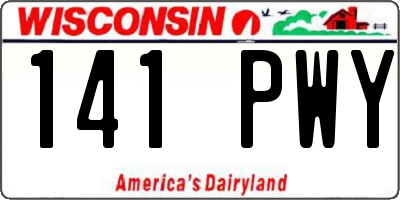 WI license plate 141PWY