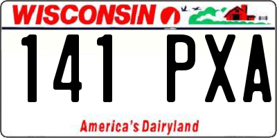 WI license plate 141PXA