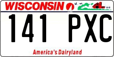 WI license plate 141PXC