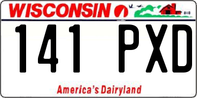 WI license plate 141PXD