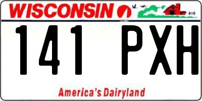 WI license plate 141PXH