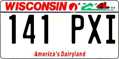 WI license plate 141PXI