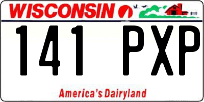 WI license plate 141PXP