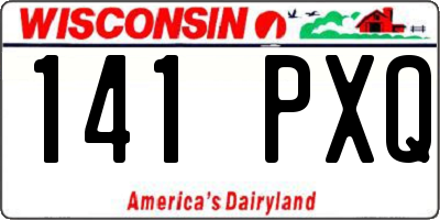WI license plate 141PXQ