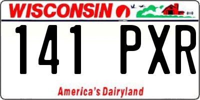WI license plate 141PXR