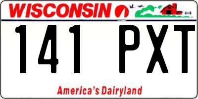 WI license plate 141PXT