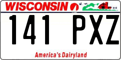 WI license plate 141PXZ