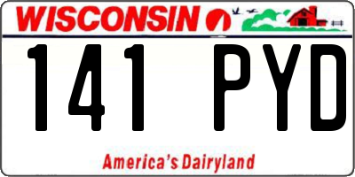 WI license plate 141PYD
