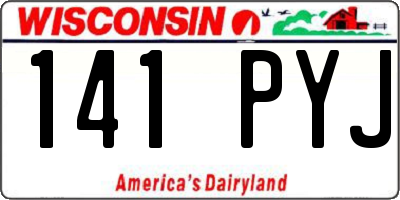 WI license plate 141PYJ