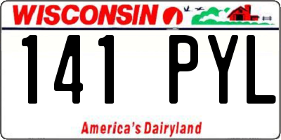 WI license plate 141PYL