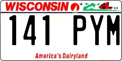 WI license plate 141PYM